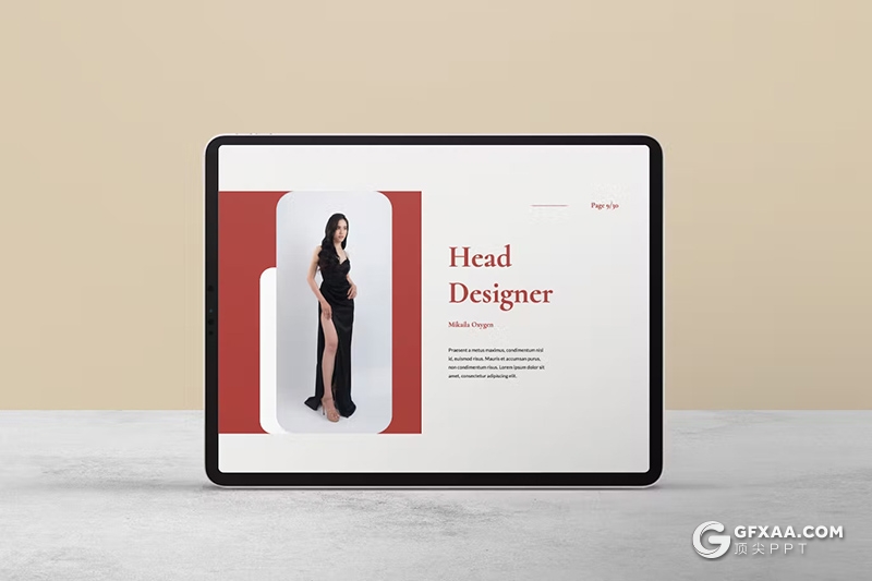 30页摄影图片展示服装产品摄影展示通用国外GoogleSlides模板 - 顶尖PPT