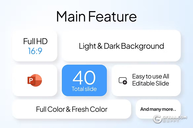 40页3D活动创意3D模型动画社交表情包国外PPT高端模板 - 顶尖PPT