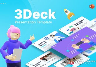 115页3D卡通风教育培训培训行业主题PPT模板 - 顶尖PPT