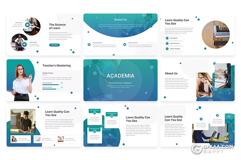 30页大气精美大学教育培训宣传国外PPT模板 - 顶尖PPT