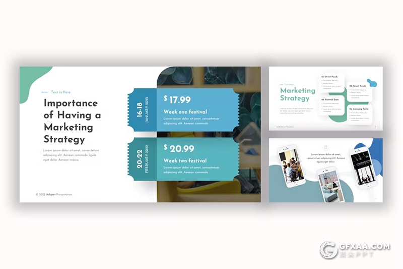 27页蓝色简约企业合作营销主题演讲国外PPT模板 - 顶尖PPT