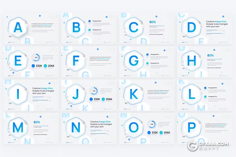 26页字母注释记号PPT模板 - 顶尖PPT