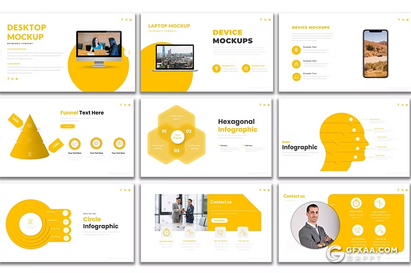 44页业务合作商业计划团队介绍通用国外PPT模板 - 顶尖PPT