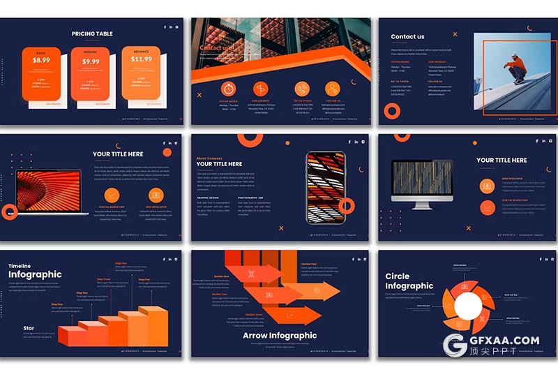 43页高端大气汽车产品摄影展示团队介绍通用国外PPT模板 - 顶尖PPT