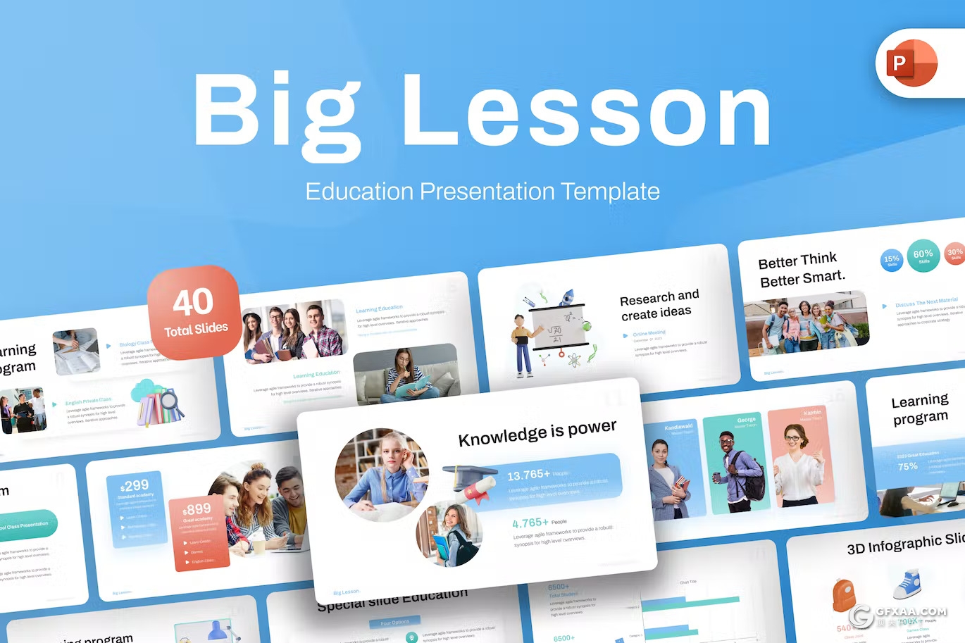 35页大学大课教育大学教育培训宣传PPT模板 - 顶尖PPT