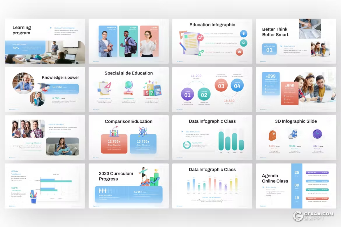 35页大学大课教育大学教育培训宣传PPT模板 - 顶尖PPT