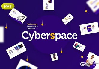 65页精美时尚网络空间技术演示团队介绍商务通用国外PPT模板10种配色 - 顶尖PPT