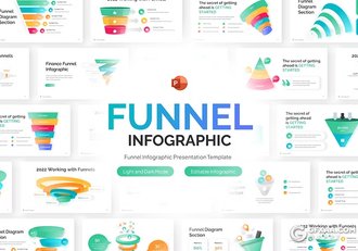 35页漏斗信息图形图表PPT模板 - 顶尖PPT