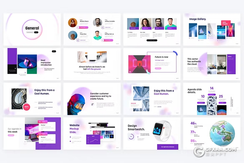 81页大气精美业务合作产品展示商业计划商务通用国外PPT模板 - 顶尖PPT