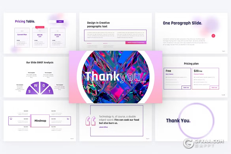 81页大气精美业务合作产品展示商业计划商务通用国外PPT模板 - 顶尖PPT