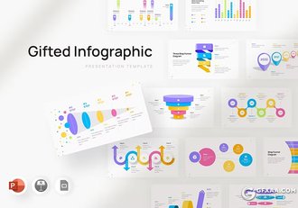 38页多色彩箭头漏斗图形图表PPT模板 - 顶尖PPT