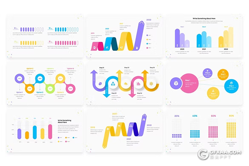 38页多色彩箭头漏斗图形图表PPT模板 - 顶尖PPT