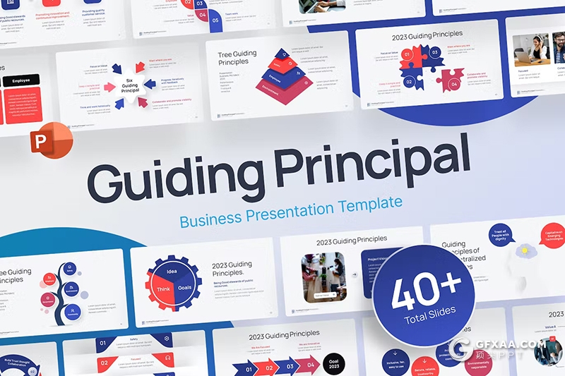 40页简约大气商业数据分析财务数据展示通用国外PPT模板 - 顶尖PPT