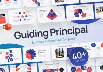 40页简约大气商业数据分析财务数据展示通用国外PPT模板 - 顶尖PPT