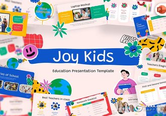 42页创意精美早教幼儿园学前班儿童教育培训主题PPT模板 - 顶尖PPT