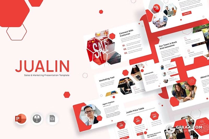 30页企业销售营销业务合作商务通用国外PPT模板 - 顶尖PPT