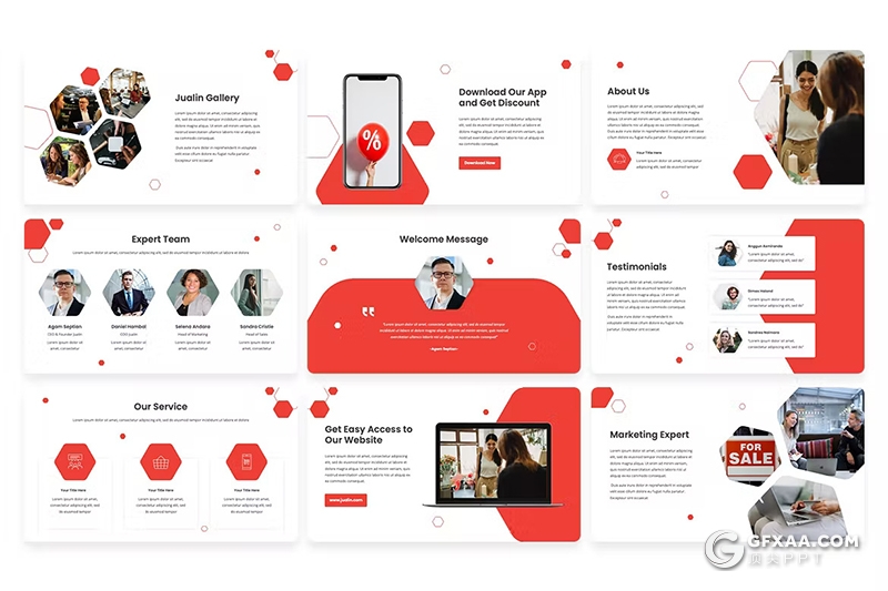 30页企业销售营销业务合作商务通用国外PPT模板 - 顶尖PPT