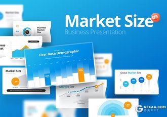 40页市场规模调查调研数据分析总结图形图表PPT模板 - 顶尖PPT