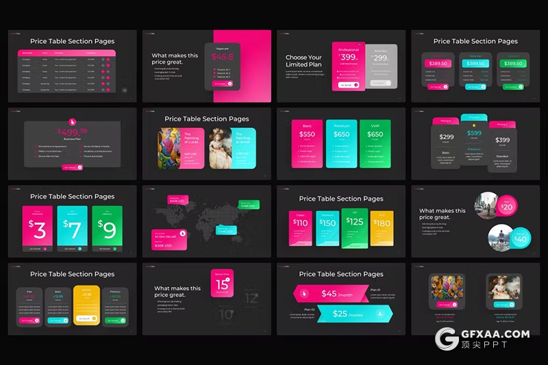 35页数据分析价格表专业PPPT模板 - 顶尖PPT