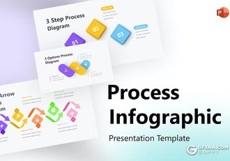 多色彩流程信息图形图表KeyNote模板 - 顶尖PPT