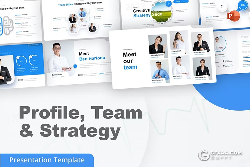 15页团队简介商业战略合作商务通用国外PPT模板 - 顶尖PPT