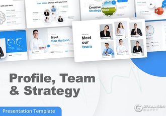 15页团队简介商业战略合作商务通用国外PPT模板 - 顶尖PPT