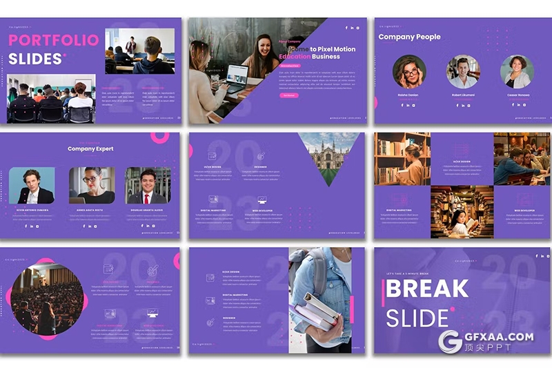 48页高端大气大学教育培训宣传国外PPT模板 - 顶尖PPT