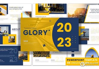 46页企业介绍商业计划数据研究分析商务通用国外PPT模板 - 顶尖PPT