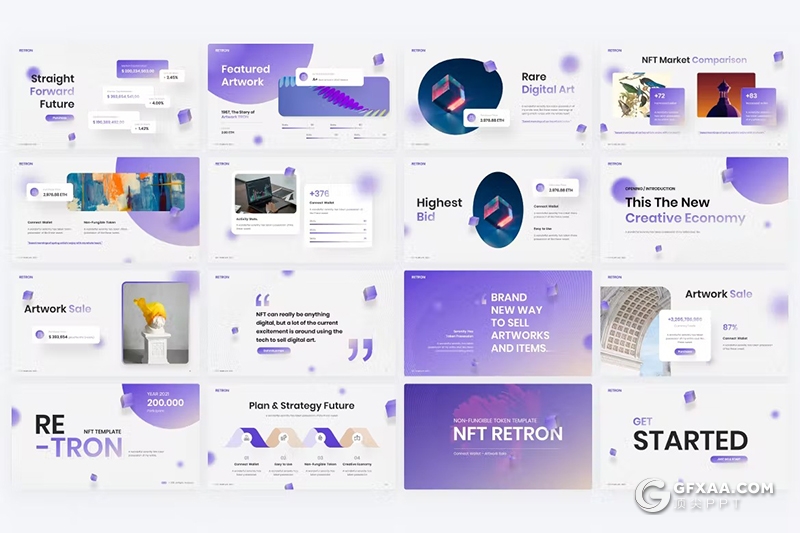 80页渐变蓝现代化企业简介团队介绍商务合作通用国外PPT模板 - 顶尖PPT