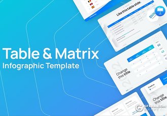 创意蓝色微立体风格PPT图形图表模板 - 顶尖PPT