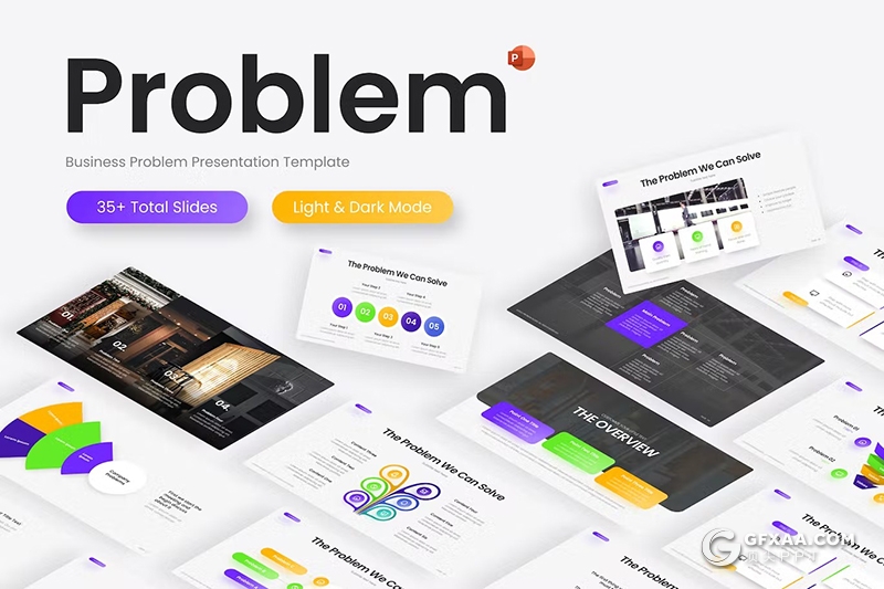 45页国外精美设计微立体风格商务图形PPT模板 - 顶尖PPT