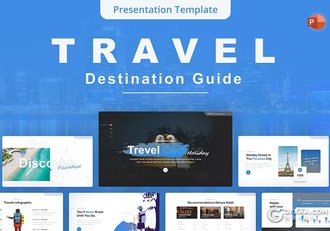 旅行目的地指南旅游景点介绍通用PPT模板 - 顶尖PPT