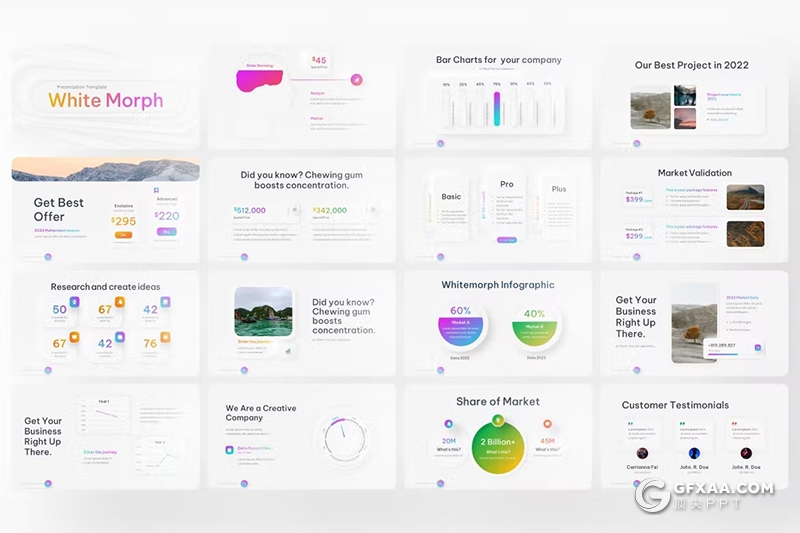 35页商务数据统计分析企业营销策划数据通用PPT模板 - 顶尖PPT