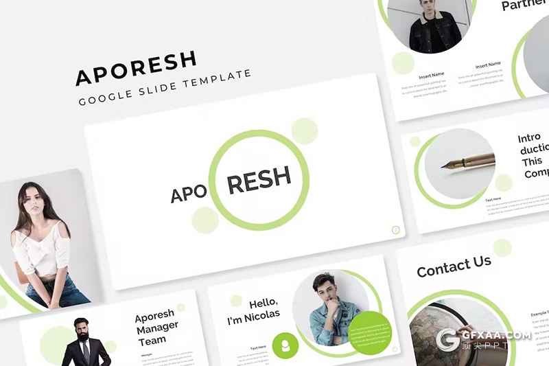 30页摄影图片展示产品展示通用国外GoogleSlides模板 - 顶尖PPT