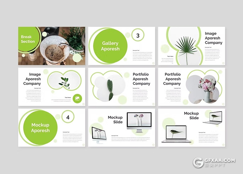 30页摄影图片展示产品展示通用国外KeyNote模板 - 顶尖PPT