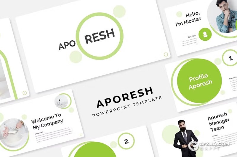 30页摄影图片展示产品展示通用国外PPT模板 - 顶尖PPT