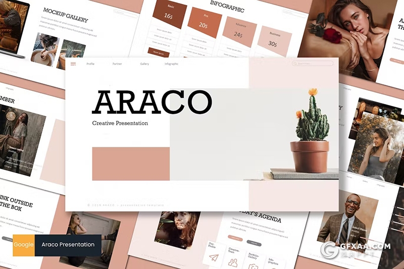 30页摄影图片展示产品展示通用国外KeyNote模板5种配色 - 顶尖PPT