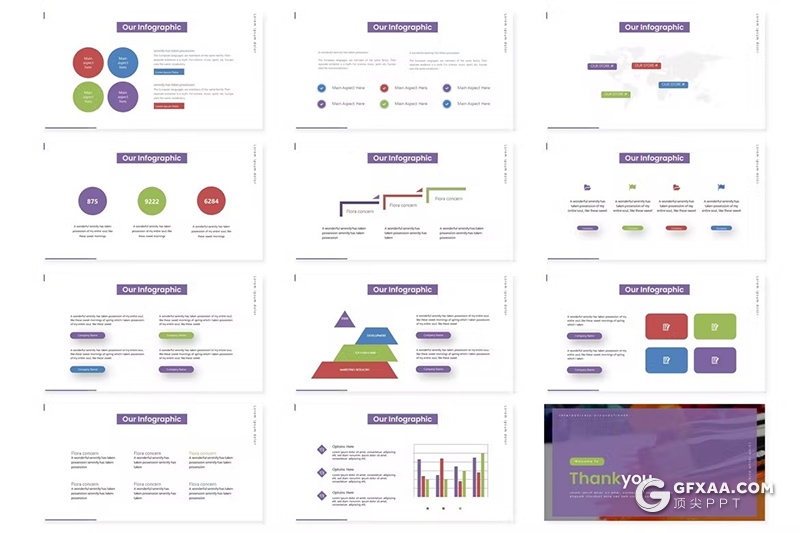 30页少儿彩色感知儿童美术绘画培训创意主题KeyNote模板 - 顶尖PPT