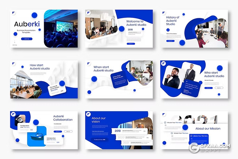 39页高端大气业务合作商务数据研究商业计划商务通用国外PPT模板 - 顶尖PPT