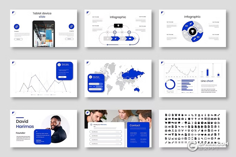 39页团队介绍品牌宣传商业计划业务合作商务通用国外PPT模板 - 顶尖PPT