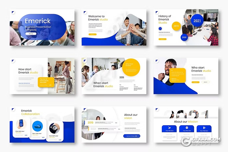 39页业务合作商务数据研究商业计划商务通用国外PPT模板 - 顶尖PPT