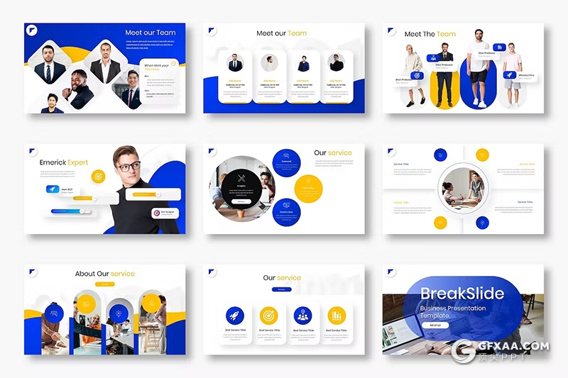 39页业务合作商务数据研究商业计划商务通用国外PPT模板 - 顶尖PPT