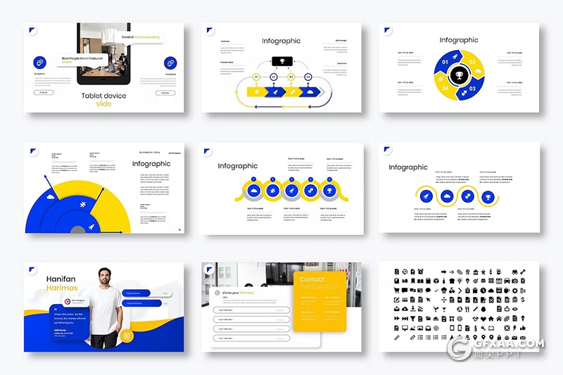 39页业务合作商务数据研究商业计划商务通用国外PPT模板 - 顶尖PPT