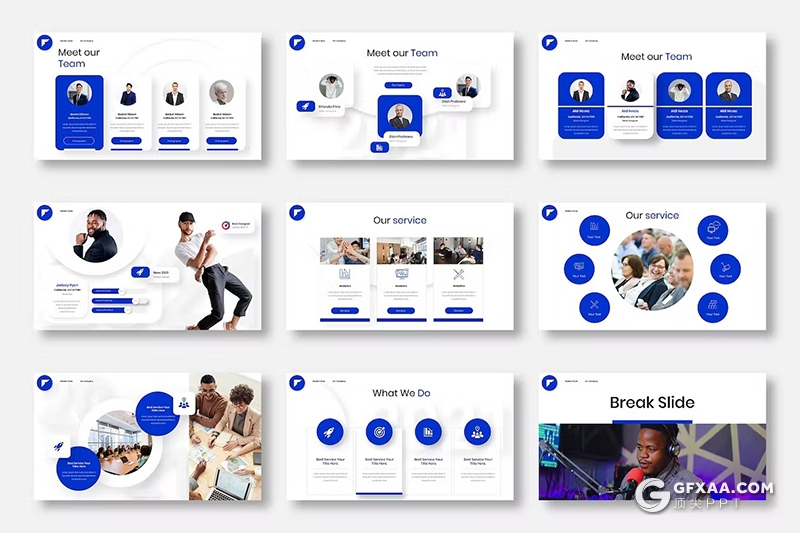 39页业务合作商务数据研究商业计划团队介绍通用国外PPT模板 - 顶尖PPT
