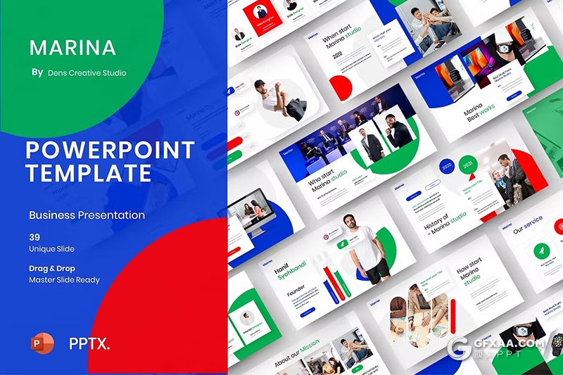 39页团队介绍商业计划书品牌宣传商务通用国外PPT模板 - 顶尖PPT