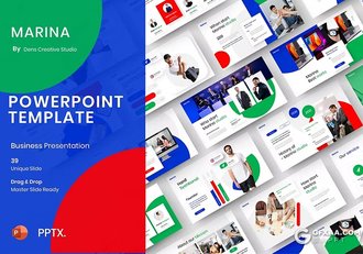 39页团队介绍商业计划书品牌宣传商务通用国外PPT模板 - 顶尖PPT