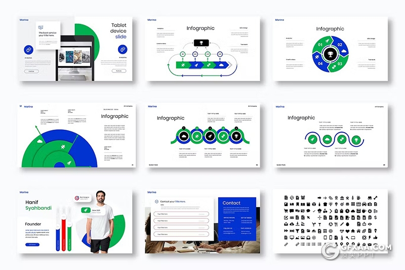 39页团队介绍商业计划书品牌宣传商务通用国外PPT模板 - 顶尖PPT