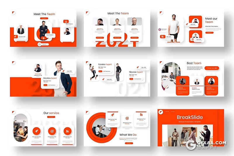 39页简约大气业务合作商务数据研究商业计划商务通用国外PPT模板 - 顶尖PPT