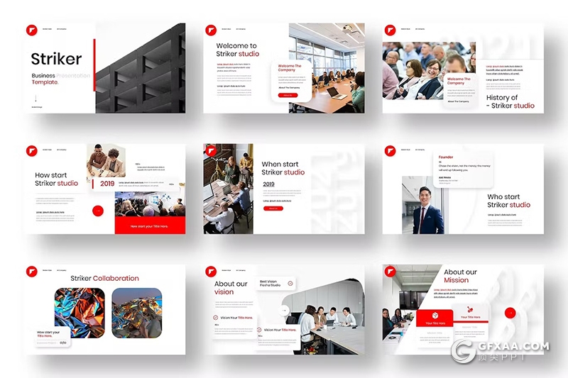 39页商业计划书团队介绍品牌宣传商业合作商务通用国外PPT模板 - 顶尖PPT