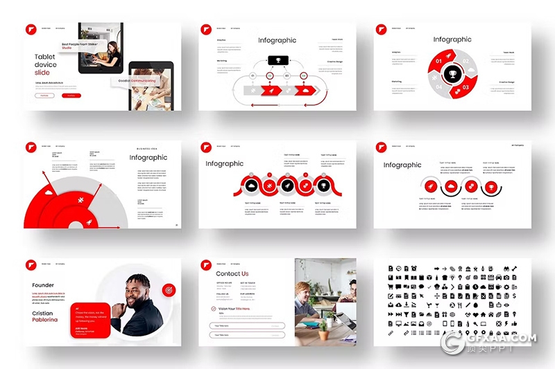 39页商业计划书团队介绍品牌宣传商业合作商务通用国外PPT模板 - 顶尖PPT
